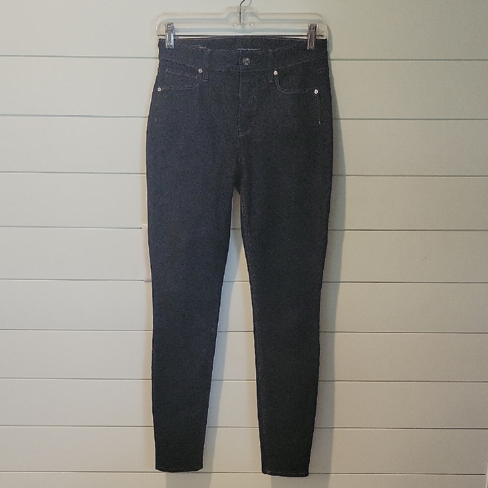 WHITE HOUSE BLACK MARKET SCULPT HIGH RISE SKINNY JEANS  0  DARK BLUE/BLACK